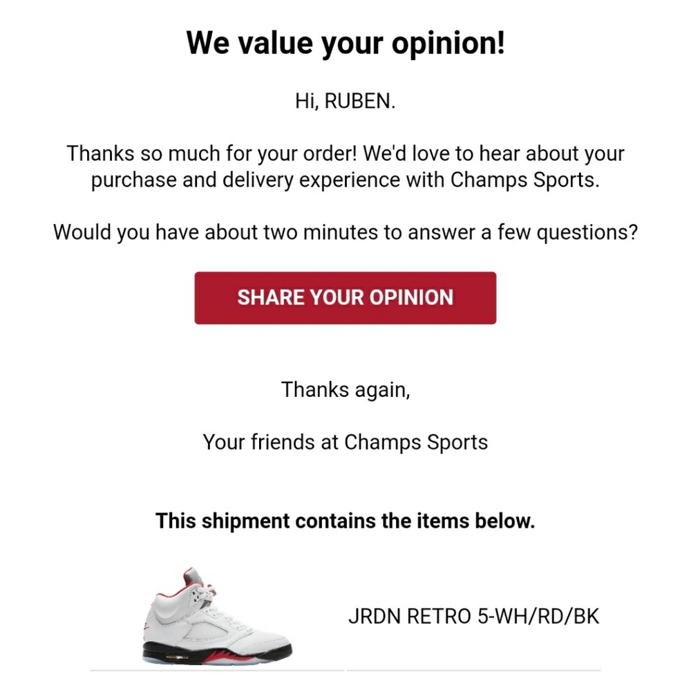 🚫SOLD!🚫Jordan Retro 5 FireRed with PROOF! 10 - Picture 8 of 8
